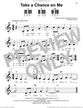 Cover icon of Take A Chance On Me (from Mamma Mia!) sheet music for piano solo by ABBA, Benny Andersson and Bjorn Ulvaeus, beginner skill level