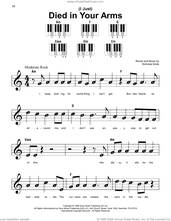 Cover icon of (I Just) Died In Your Arms sheet music for piano solo by Cutting Crew and Nick van Eede, beginner skill level