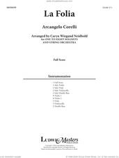 Cover icon of La Folia (arr. Caryn Wiegand Neidhold) (COMPLETE) sheet music for orchestra by Arcangelo Corelli and Caryn Wiegand Neidhold, intermediate skill level