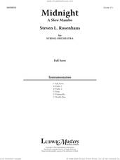 Cover icon of Midnight (A Slow Mambo) (COMPLETE) sheet music for orchestra by Steven Rosenhaus, intermediate skill level