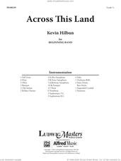 Cover icon of Across This Land (COMPLETE) sheet music for concert band by Kevin Hillbun, intermediate orchestra