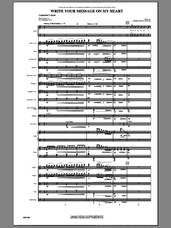 Cover icon of Write Your Message On My Heart (COMPLETE) sheet music for orchestra/band (Orchestra) by Mark Hayes, intermediate skill level