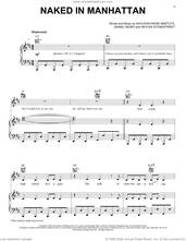 Cover icon of Naked In Manhattan sheet music for voice, piano or guitar by Chappell Roan, Daniel Nigro, Kayleigh Rose Amstutz and Skyler Stonestreet, intermediate skill level