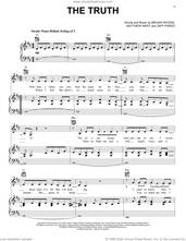 Cover icon of The Truth sheet music for voice, piano or guitar by Megan Woods, Jeff Pardo and Matthew West, intermediate skill level