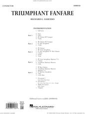 Cover icon of Triumphant Fanfare (COMPLETE) sheet music for concert band by Richard L. Saucedo, intermediate skill level