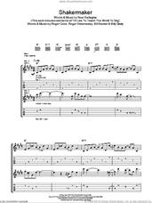 Cover icon of Shakermaker sheet music for guitar (tablature) by Oasis and Noel Gallagher, intermediate skill level