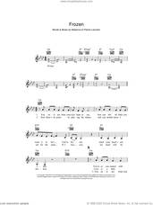 Cover icon of Frozen sheet music for voice and other instruments (fake book) by Madonna and Patrick Leonard, intermediate skill level