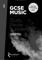 Cover icon of AQA GCSE Music Study Pieces Supplement (New study pieces from 2024 onwards) sheet music for instrumental method, intermediate skill level