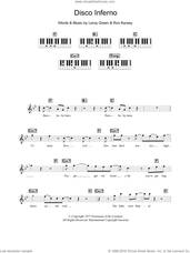 Cover icon of Disco Inferno sheet music for piano solo (chords, lyrics, melody) by The Trammps, Leroy Green and Ron Kersey, intermediate piano (chords, lyrics, melody)