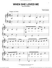 Cover icon of When She Loved Me (from Toy Story 2) sheet music for piano solo (big note book) by Sarah McLachlan and Randy Newman, easy piano (big note book)