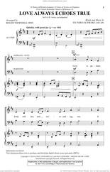 Cover icon of Love Always Echoes True (arr. Roger Thornhill) sheet music for choir (SAB: soprano, alto, bass) by Victoria Schwarz and Roger Thornhill, intermediate skill level