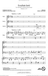 Cover icon of Exsultate Justi sheet music for choir (3-Part Mixed) by Emily Crocker, English Text Psalm 32 (alt.) and Miscellaneous, intermediate skill level