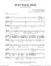 Cover icon of Just Walk Away (from Some Lovers) sheet music for voice and piano by Burt Bacharach, Burt Bacharach & Steven Sater, Jonathan Tunick and Steven Sater, intermediate skill level