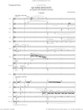 Cover icon of Quatre Instants (chamber version) sheet music for orchestra (full score) by Kaija Saariaho, classical score, intermediate skill level