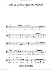 She'll Be Comin' 'Round The Mountain sheet music download