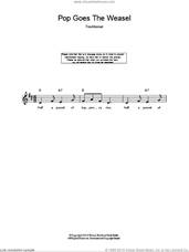 Cover icon of Pop Goes The Weasel sheet music for voice and other instruments (fake book), intermediate skill level