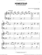 Cover icon of Homestead (from The Good Dinosaur) sheet music for piano solo (big note book) by Mychael Danna and Jeff Danna, Jeff Danna and Mychael Danna, easy piano (big note book)