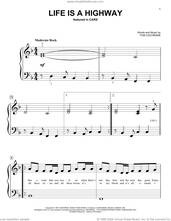 Cover icon of Life Is A Highway (from Cars) sheet music for piano solo (big note book) by Rascal Flatts and Tom Cochrane, easy piano (big note book)