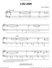 Cover icon of Lou Ann sheet music for piano solo by Philip Aaberg, intermediate skill level