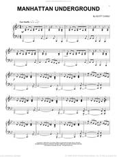 Cover icon of Manhattan Underground sheet music for piano solo by Scott Cossu, intermediate skill level