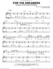 Cover icon of For The Dreamers (from Back To The Future: The Musical) sheet music for voice and piano by Glen Ballard and Alan Silvestri, Alan Silvestri and Glen Ballard, intermediate skill level