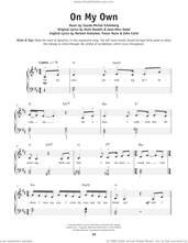 Cover icon of On My Own (from Les Miserables) sheet music for piano solo by Boublil and Schonberg, Alain Boublil, Claude-Michel Schonberg, Herbert Kretzmer, Jean-Marc Natel, John Caird and Trevor Nunn, beginner skill level