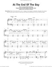 Cover icon of At The End Of The Day (from Les Miserables) sheet music for piano solo by Boublil and Schonberg, Alain Boublil, Claude-Michel Schonberg, Herbert Kretzmer and Jean-Marc Natel, beginner skill level