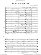 Cover icon of Stockholm Diary (Study Score) sheet music for string orchestra by Esa-Pekka Salonen, classical score, intermediate skill level