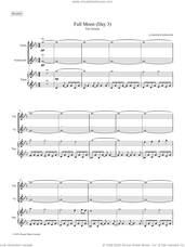 Cover icon of Full Moon (Day 3) (COMPLETE) sheet music for piano trio by Ludovico Einaudi, classical score, intermediate skill level