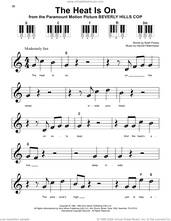 Cover icon of The Heat Is On sheet music for piano solo by Glenn Frey, Harold Faltermeyer and Keith Forsey, beginner skill level