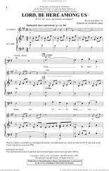 Cover icon of Lord, Be Here Among Us sheet music for choir (SATB: soprano, alto, tenor, bass) by Joseph M. Martin, intermediate skill level