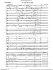 Cover icon of Song for Betty sheet music for orchestra (full score) by Kaija Saariaho, classical score, intermediate skill level