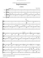 Cover icon of Impermanence (COMPLETE) sheet music for string quartet (violin, viola, cello) by Bryce Dessner, classical score, intermediate skill level