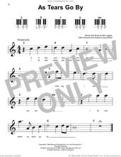 Cover icon of As Tears Go By sheet music for piano solo by The Rolling Stones, Marianne Faithfull, Andrew Loog Oldham, Keith Richards and Mick Jagger, beginner skill level