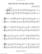 Cover icon of Take Me Out To The Ball Game (arr. Michelle Hynson) sheet music for instrumental duet (duets) by Albert von Tilzer, Michelle Hynson and Jack Norworth, intermediate skill level