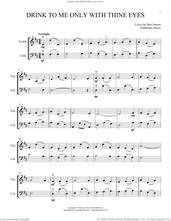 Cover icon of Drink To Me Only With Thine Eyes (arr. Michelle Hynson) sheet music for instrumental duet (duets) , Michelle Hynson, 18th Century English Melody, Ben Johnson and Roger Quilter, intermediate skill level