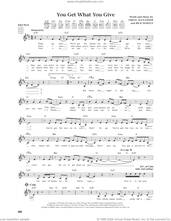 Cover icon of You Get What You Give (from The Daily Ukulele) (arr. Jim Beloff) sheet music for ukulele by New Radicals, Jim Beloff, Gregg Alexander and Rick Nowels, intermediate skill level