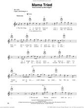 Cover icon of Mama Tried (arr. Fred Sokolow) sheet music for banjo solo by Merle Haggard and Fred Sokolow, intermediate skill level