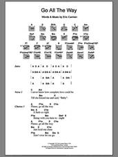 Cover icon of Go All The Way sheet music for guitar (chords) by The Raspberries and Eric Carmen, intermediate skill level