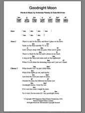 Cover icon of Goodnight Moon sheet music for guitar (chords) by Shivaree, Ambrosia Parsley and Duke McVinnie, intermediate skill level