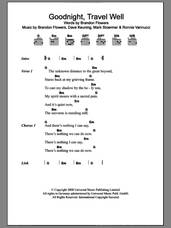 Cover icon of Goodnight Travel Well sheet music for guitar (chords) by The Killers, Brandon Flowers, Dave Keuning, Mark Stoermer and Ronnie Vannucci, intermediate skill level