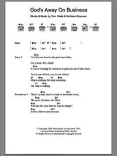 Cover icon of God's Away On Business sheet music for guitar (chords) by Tom Waits and Kathleen Brennan, intermediate skill level