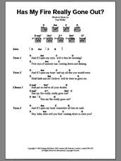 Cover icon of Has My Fire Really Gone Out? sheet music for guitar (chords) by Paul Weller, intermediate skill level
