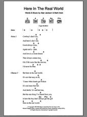 Cover icon of Here In The Real World sheet music for guitar (chords) by Alan Jackson and Mark Irwin, intermediate skill level