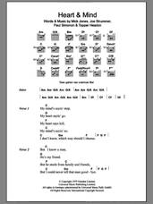 Cover icon of Heart And Mind sheet music for guitar (chords) by The Clash, Joe Strummer, Mick Jones, Paul Simonon and Topper Headon, intermediate skill level