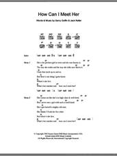 Cover icon of How Can I Meet Her sheet music for guitar (chords) by Everly Brothers, Gerry Goffin and Jack Keller, intermediate skill level