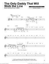 Cover icon of The Only Daddy That Will Walk The Line sheet music for harmonica solo by Waylon Jennings and Ivy J. Bryant, intermediate skill level