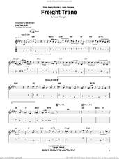 Cover icon of Freight Trane sheet music for guitar (tablature) by Kenny Burrell and Tommy Flanagan, intermediate skill level
