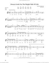 Cover icon of Always Look On The Bright Side Of Life (from The Daily Ukulele) (arr. Jim Beloff) sheet music for ukulele by Monty Python, Jim Beloff and Eric Idle, intermediate skill level