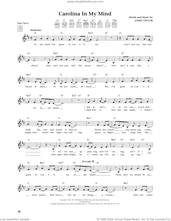 Cover icon of Carolina In My Mind (from The Daily Ukulele) (arr. Jim Beloff) sheet music for ukulele by James Taylor, Jim Beloff and Crystal Mansion, intermediate skill level